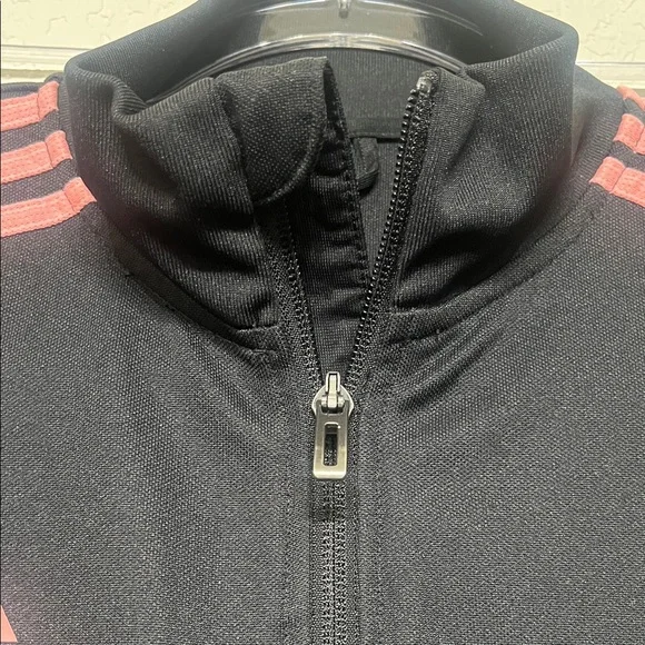 Adidas Women’s Size Medium Black Tracksuit with Pink Stripes - Picture 5 of 13